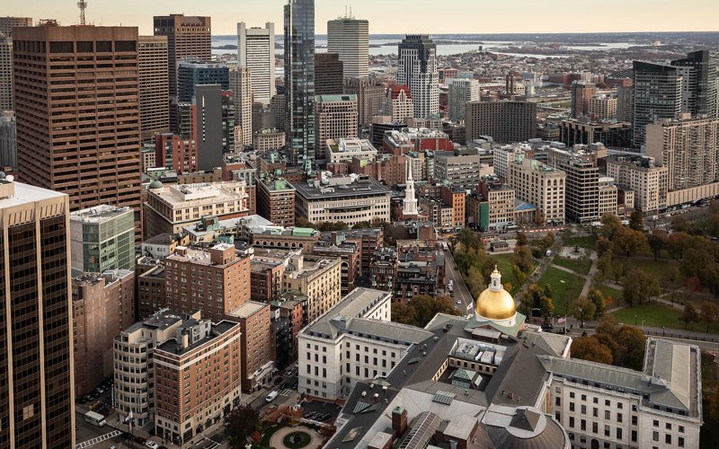 Aerial View Of Suffolk University