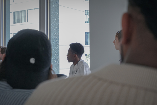 Student During Presentation