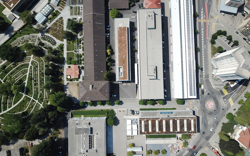 JD Aerial view HEG Perolles