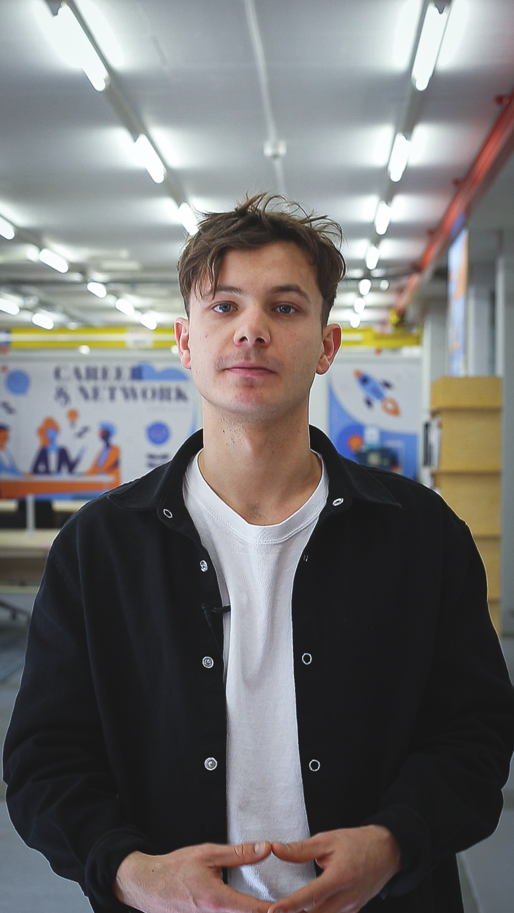 Portrait Alexis Balisman à l'Innovation Lab Fribourg